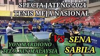 Yon M* Tee A Xin Malaysia vs Sena* Sabila DKI ll Specta Jateng Tenis Meja Nasional 2024