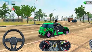 Taxi SIM 2020 | Car Simulator Mini Cooper Driving Miami City Android Gameplay screenshot 5