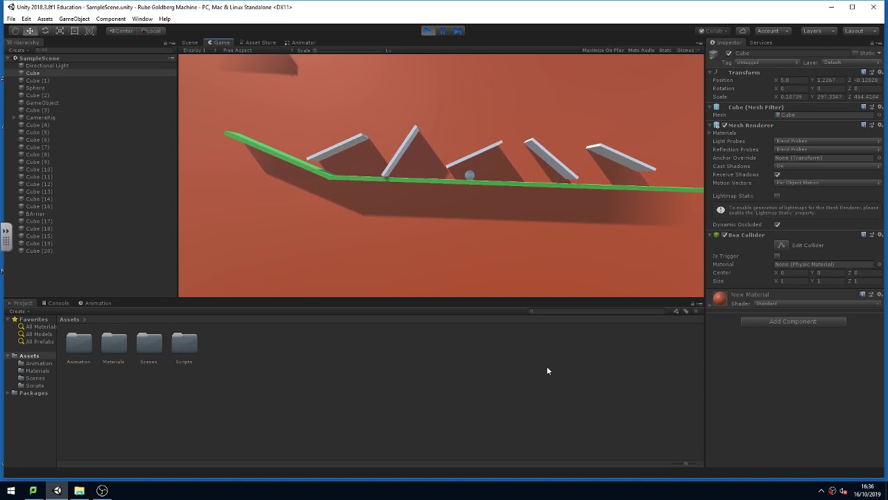 Rube Goldberg Machine - Unity - YouTube