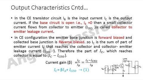 Common Emitter Configuration