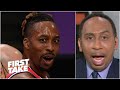 Stephen A. reacts to Dwight Howard's ejection after receiving his Lakers title ring | First Take