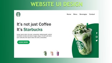 Starbucks Website | UI Design | Website Design | #youtube #youtubevideo #youtuber #uidesign #viral