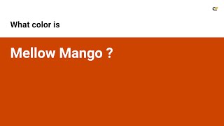 Mellow Mango color #cc4400 hex color - Orange color - Cool color cc4400
