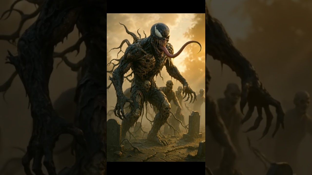 🔥 “Venom vs. The Undead Horde | Epic Zombie Battle in the Graveyard | Cinematic 4K” 