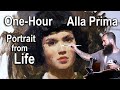 How to Paint an Alla Prima Portrait from Life. Instructional Video Preview.