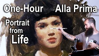 How to Paint an Alla Prima Portrait from Life. Instructional Video Preview.