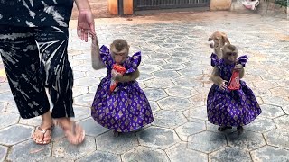 Mom & Judee In Her Most Beautiful Frock Go To Buy Ice Cream