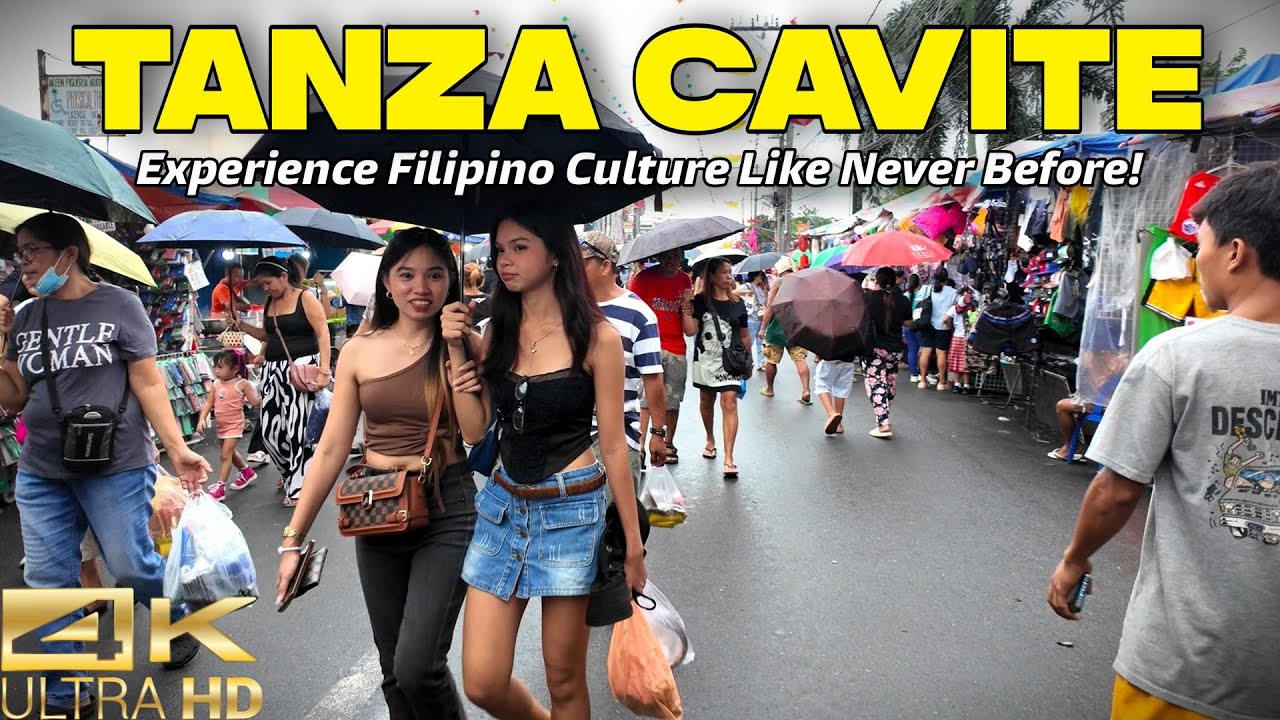 Epic Fiesta Walk in TANZA Cavite Philippines | Street Foods & Local ...