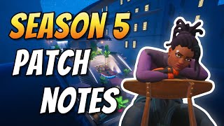 SEASON 5 PATCH NOTES | Update Notes Deceive Inc