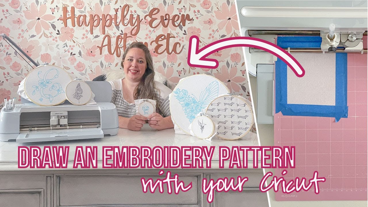 Use Cricut to Draw Embroidery Designs on Fabric : 5 Steps (with