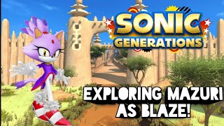 Sonic Generations Mod (PC) - Exploring Mazuri as Blaze!