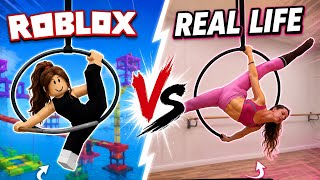 ROBLOX AERIAL HOOP POSES In REAL LIFE?! ✨One of these was really HARD 🔥