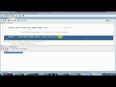 SQL AND PLSQL INTEVIEW 8 DIFFERENCE BETWEEN ROWID AND ROWNUMBER