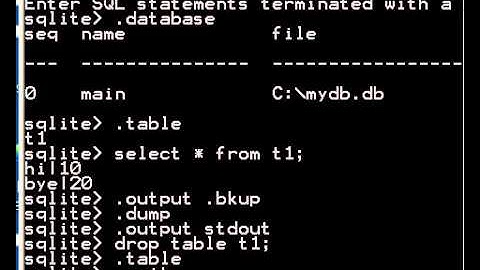 Sqlite3 A Good Dump Can Save Your Life