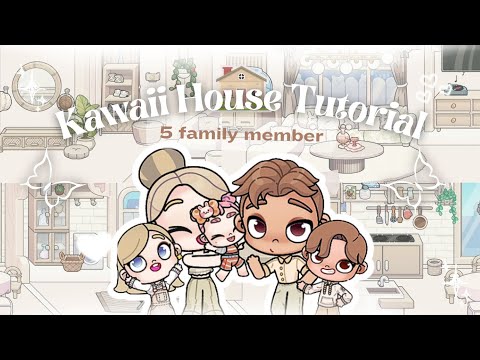 𝜗ৎ ₊˚ FREE! KAWAII HOUSE DECORATION FOR 5 FAMILY | FIRST FLOOR ⋆˚꩜｡