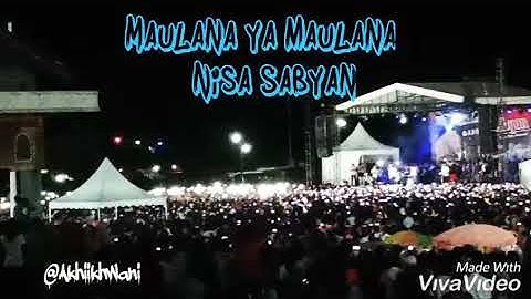 Nisa sabyan berselawat di kota idi aceh timur