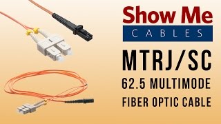 MTRJ/SC 62.5/125 Multimode Duplex Fiber Patch Cable - OM1