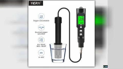 Digital Dissolved Oxygen Meter 00400 mgL Water DO Tester with ATC Electrode Filling Fluid for Aquar