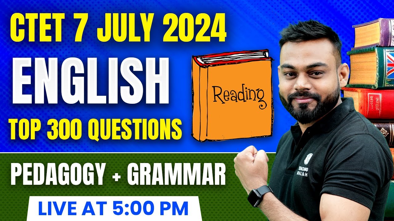 CTET English Pedagogy | English for CTET Paper 2 and 1 | English Top ...