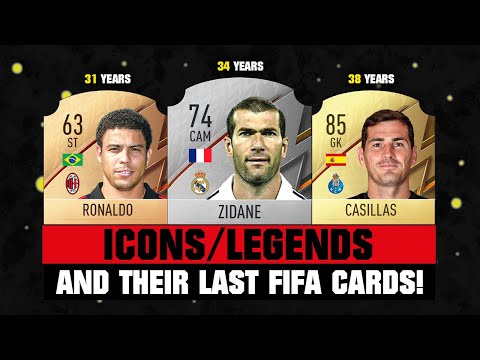 FIFA 22 | ICONS AND THEIR LAST FIFA CARDS! 😱🔥 ft. Zidane, Ronaldo, Casillas… etc