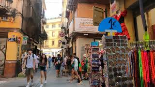 Valencia Spain 4K HDR Walking Tour - City Tour Old Town Central Market Square