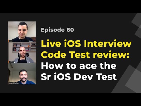 Live Senior iOS Dev Interview Code Test review & preparation | iOS Dev Live Mentoring