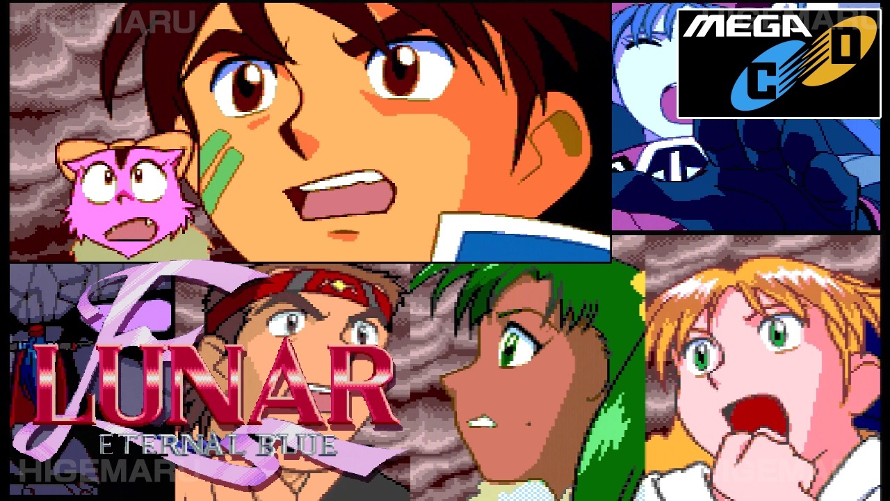 ●01)【1点限り!】LUNAR ETERNAL BLUE チラシ/ルナ エターナル ブルー/メガドライブ/メガCD/MD/MEGACD/ゲームアーツ/A LUNAR ルナ エターナル ブルー : Lunar Eternal Blue. メガドライブ