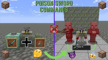 Command Block Tutorial #304: Poison Sword Commands in Minecraft (1.21.9+)