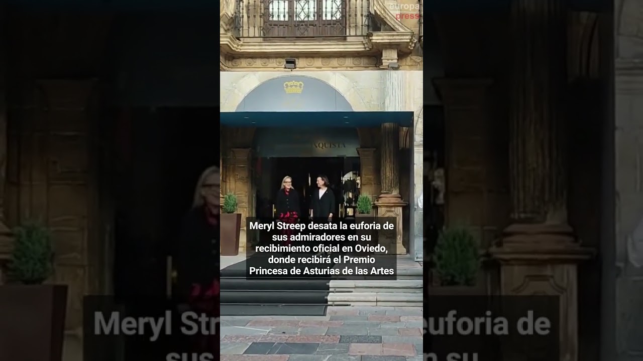 Meryl Streep desata la euforia en Oviedo donde recibirá el Premio Princesa de Asturias de las Artes