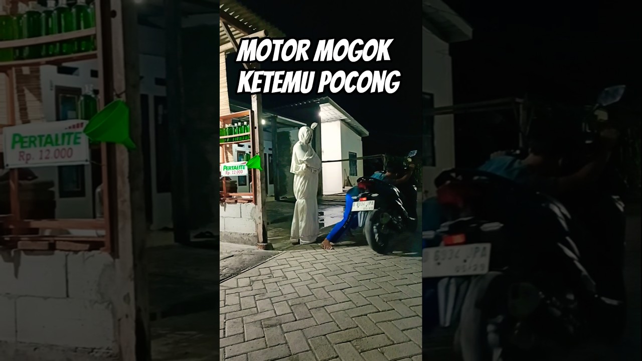 pocong takuti motor mogok