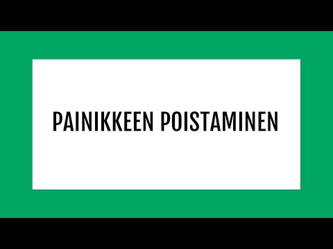 Video: Painikkeiden Poistaminen