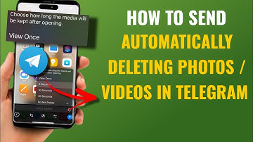 How To Send Automatically Deleting Photo / Video In Telegram | Self Destructing Photo Video| English