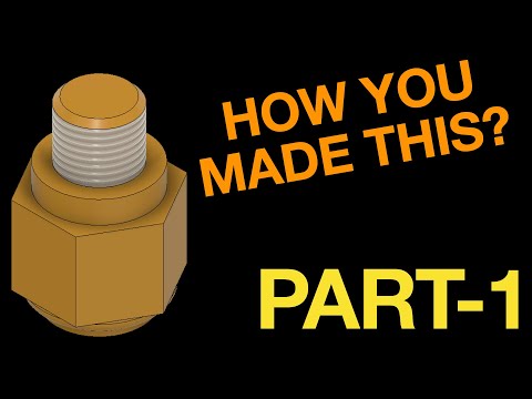 How to draw hexagonal bolt in fusion 360 | 5 minute tutorial | MechTech Drawing
