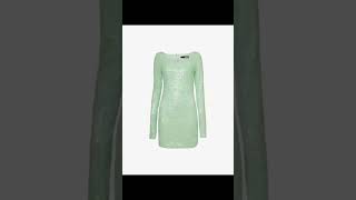 Match Highlights Sequin Embellished Scoop Neck Polyester Mini Dress