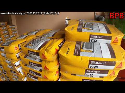 Video Vữa rót Sika Grout 214-11, sika Grout GP - youtube