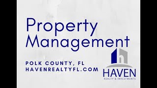 Winter Haven Property Manager
