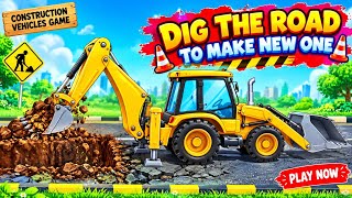 Excavator Game for Kids 🚜 | Digging & Road Construction Game | Construction Vehicles for Children screenshot 3