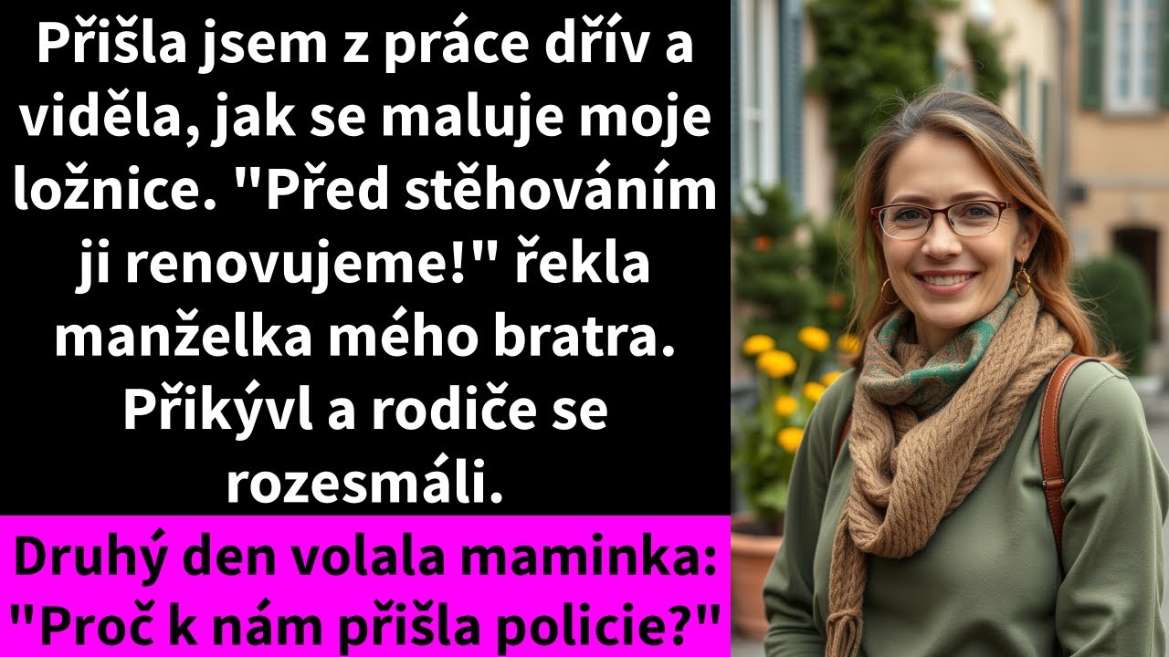 Přišla jsem z práce dřív a viděla, jak se maluje moje ložnice. 