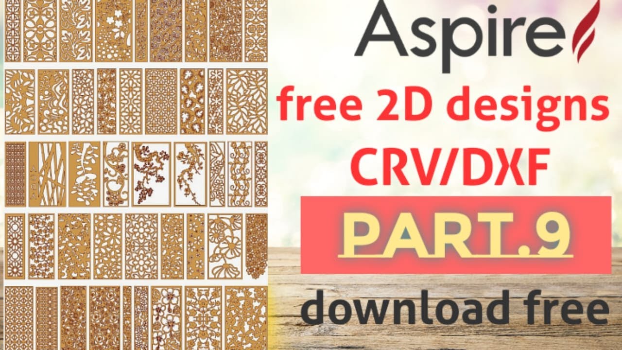 free 2D design for cnc machine (part 9) ! free DXF files! free vector for aspire and artcam