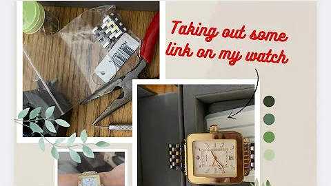 How to remove extra link from your Michele watch?