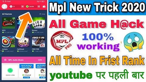 Mpl Pro Unlimited Trick 2020 ! Mpl Mod Apk With Trick ! Mpl All Game Winning Trick