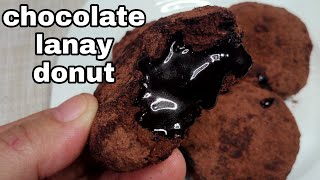 HOW TO MAKE CHOCOLATE LANAY DONUT/SIMPLE AND EASY RECIPE