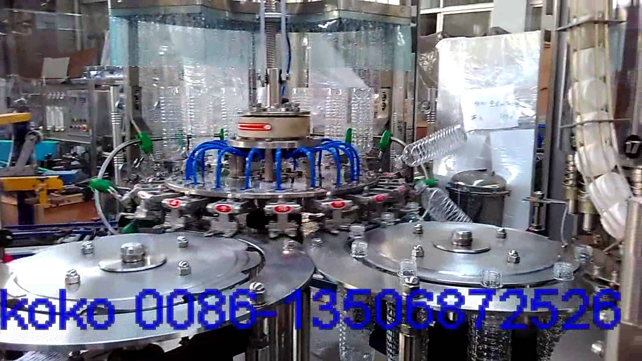 Rotary PET bottle and standard cap water bottling machinery 8000BPH