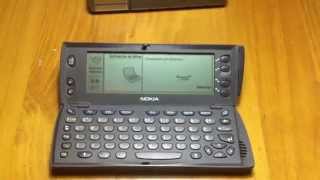 A Nokia Communicator 9110 trying to connect