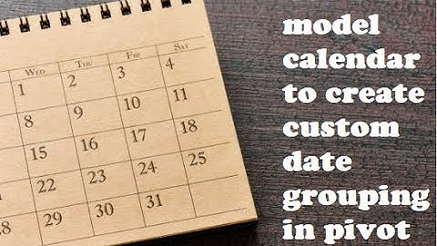 006. Use the Data Model for dates in Excel PIVOT TABLES (Missing dates, custom grouping, etc)