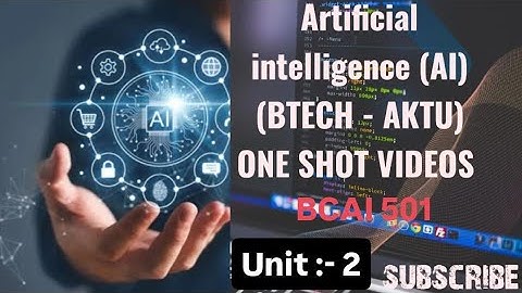 Artificial Intelligence (AI) Unit 2 One Shot Video AI / AI and ML BCAI501 B.Tech AKTU 3rd Year 5 Sem