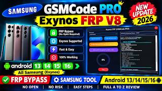 🏆 GSMCode PRO Exynos FRP V8 | Samsung FRP Solution 2026 | Android 13–16 | A to Z Review
