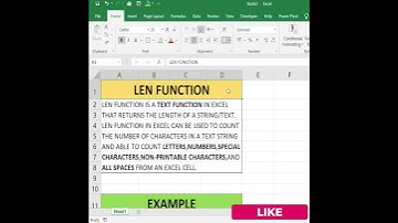 How to use LEN function in Excel {Hindi} | Excel Shorts | #shorts #Excelhurdles