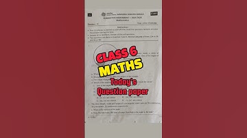 Class 6 Maths Onam exam Question paper 2025