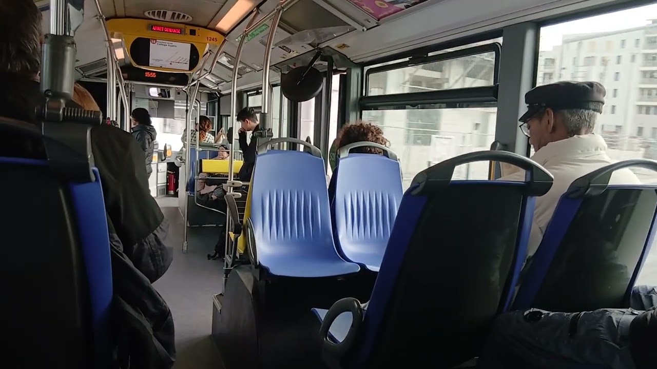 A bord d'un Mercedes citaro facelift sur la ligne 16